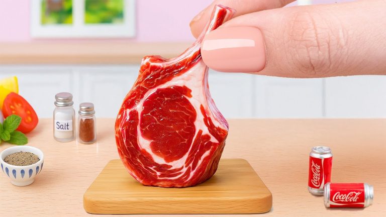 Amazing Miniature Beef Recipe 🥩 How to Make Tiny Steak Cheese | Miniature Cooking ASMR