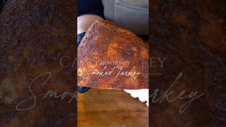 Smoked Cajun Honey Turkey Breast on Oklahoma Joes Bronco