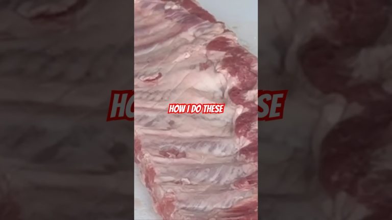 Do you remove the membrane on ribs? #bbq #bbqmeat #porkbelly #bbqpork 🔥🔥