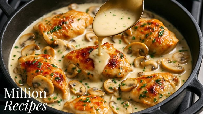 I Make This Mushroom Chicken 3 Times a Week! 😋 in One Skillet | One Skillet Dinner Recipe