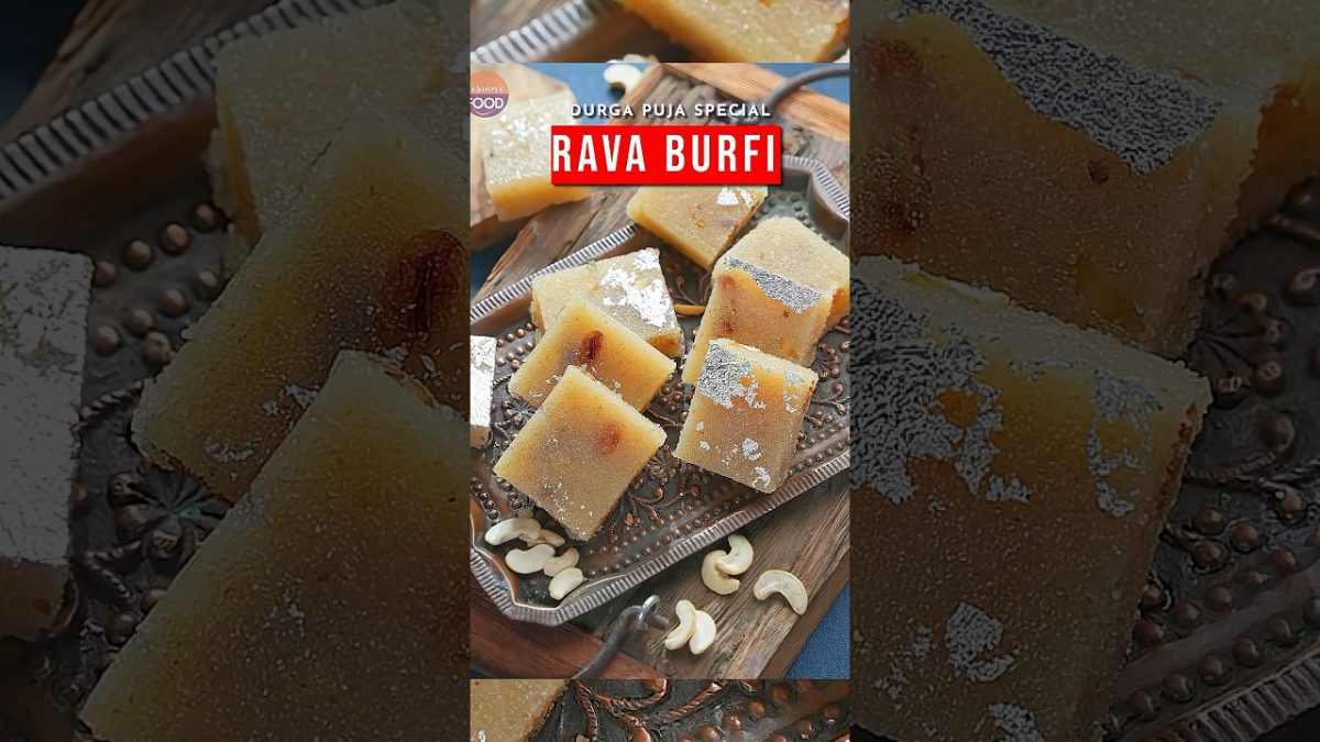Rava Burfi Sweet Recipe !!