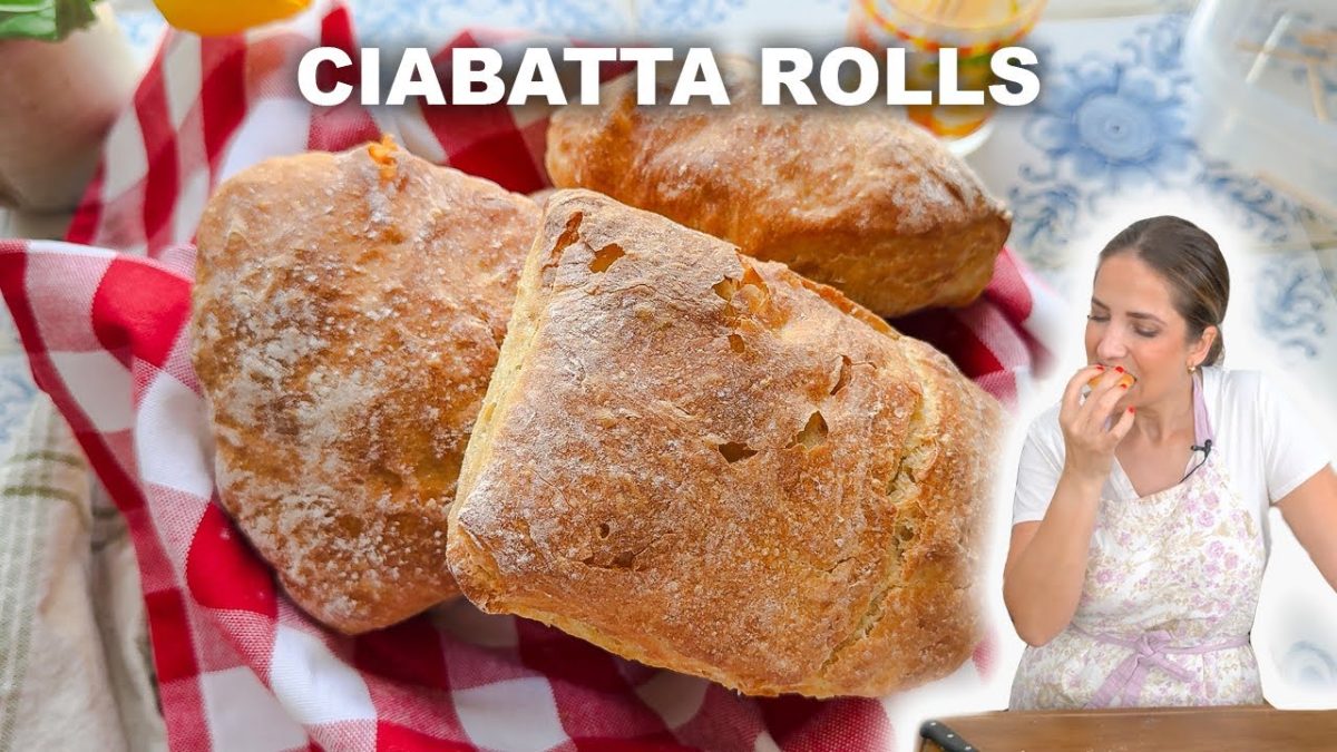 Easy Homemade Ciabatta Rolls