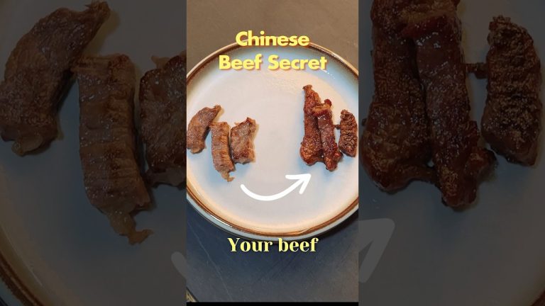 chinese beef secret (velveting)