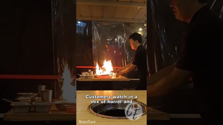 When Korean BBQ Gets a Little Too Hot to Handle! 🔥😧