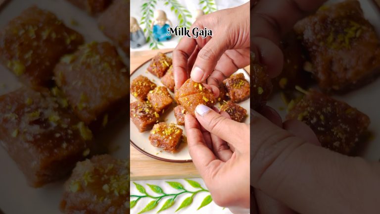 Milk Gaja Recipe | Crispy & Juicy Traditional Sweet #shorts