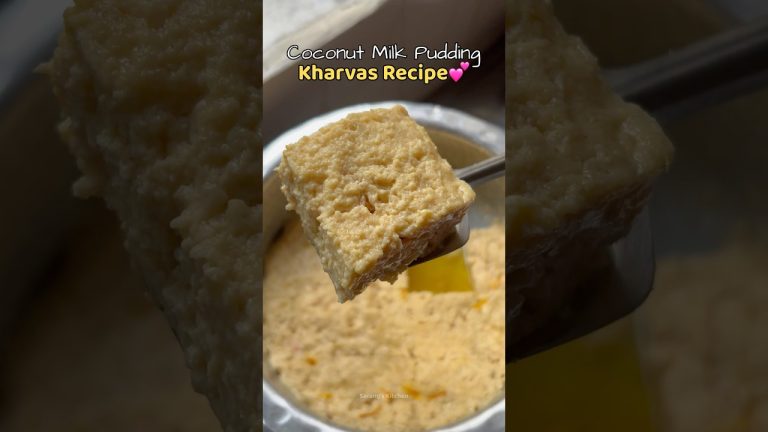 Kokani Kharvas Recipe | Traditional Kharvas with Coconut Milk | How To Make Kharvas | Balli Malai