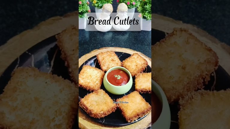 Bread Cutlets Recipe 🍞🥔 | Crispy & Tasty Snack in 5 Mins 😍 | Easy Hindi Recipe