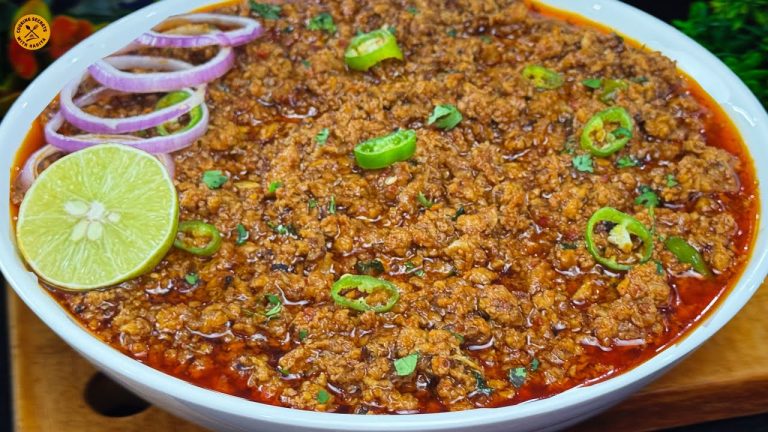 Tandoori Keema Karahi Recipe | Smokey Mutton Keema | BBQ Style Masala Keema