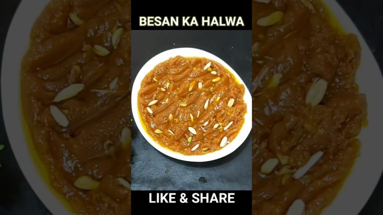 Besan ka Halwa #winterspecial #besanrecipe #halwa #besanhalwa #besanhalwarecipe #dessert  #shorts
