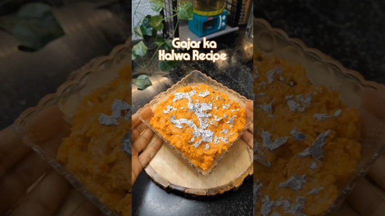 Gajar ka Halwa Recipe 🤤#shorts #gajarkahalwa #sweet #dessert #meetha #recipe #shortsfeed #gajarhalwa