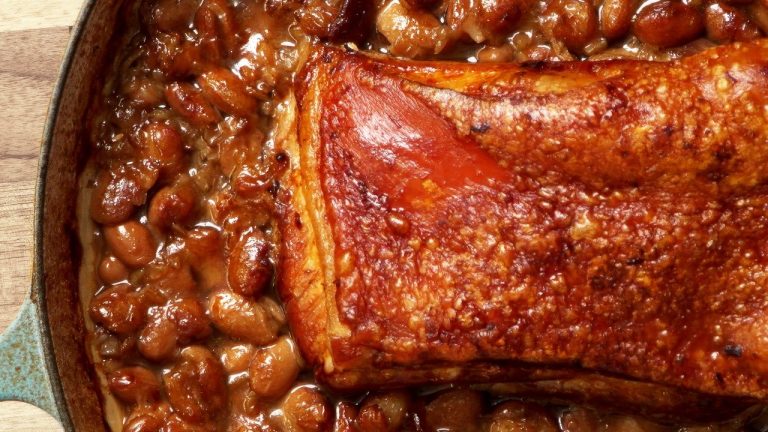 Crispy Pork Belly & Bean Stew – Cassoulet‑Style Slow‑Braised Perfection