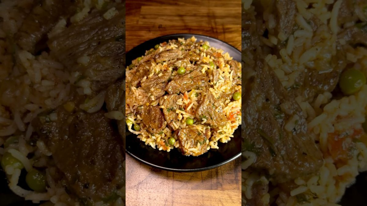 Beef Rice Recipe! Easy Family Dinners #shorts