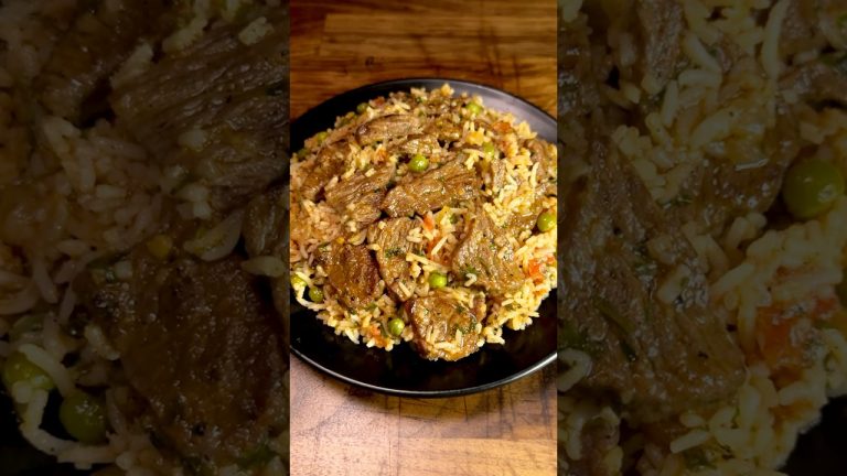 Beef Rice Recipe! Easy Family Dinners #shorts