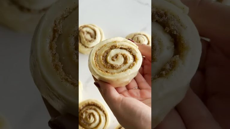 Easiest Cinnamon Roll Recipe! #bread #dough