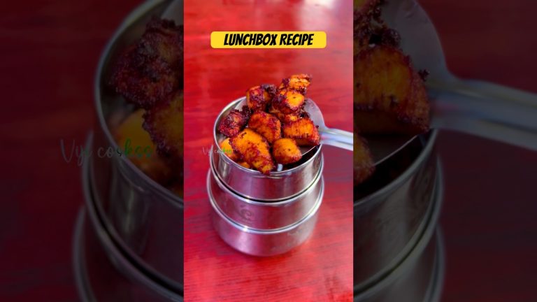 Lunchbox recipe: white briyani with chicken 65 & gravy #shortsfeed #lunchideas #lunchbox