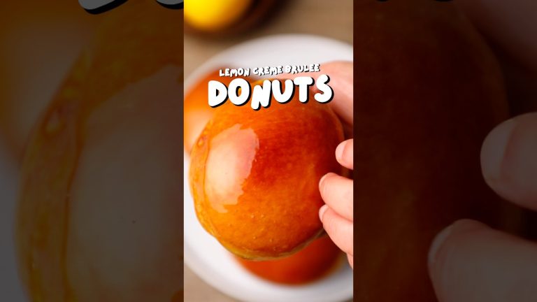 Lemon Creme Brulee Donuts #donuts #dessert #baking