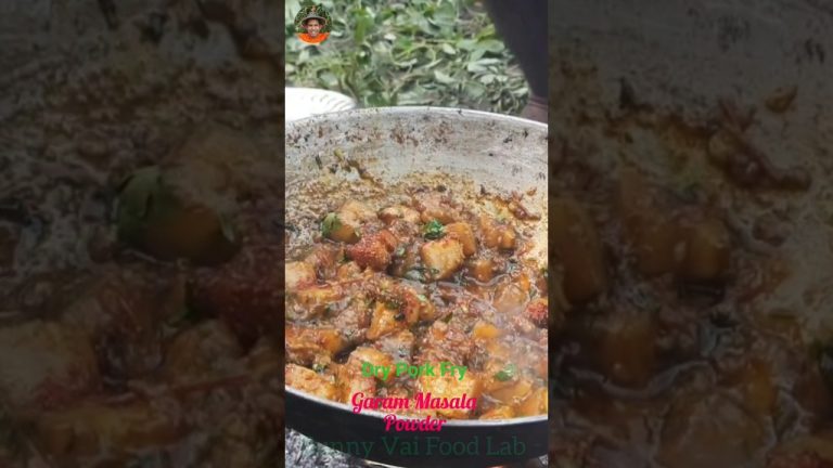 Dry Pork Fry / pork recipe #Pork #PorkFry #SunnyVaiFoodLab