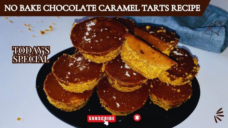 NO BAKE Chocolate Caramel Tarts Recipe #tarts #caramel #chocolatedessert  #belovedcaters