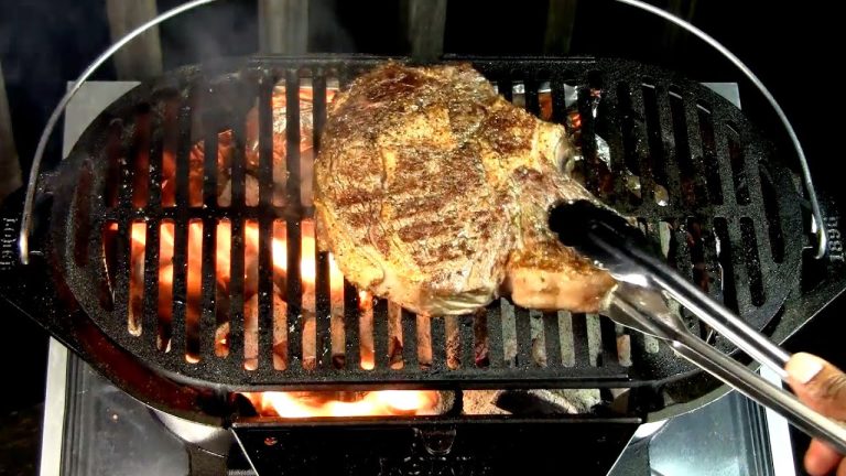Two-Pound Ribeye on a Lodge Sportsman Grill