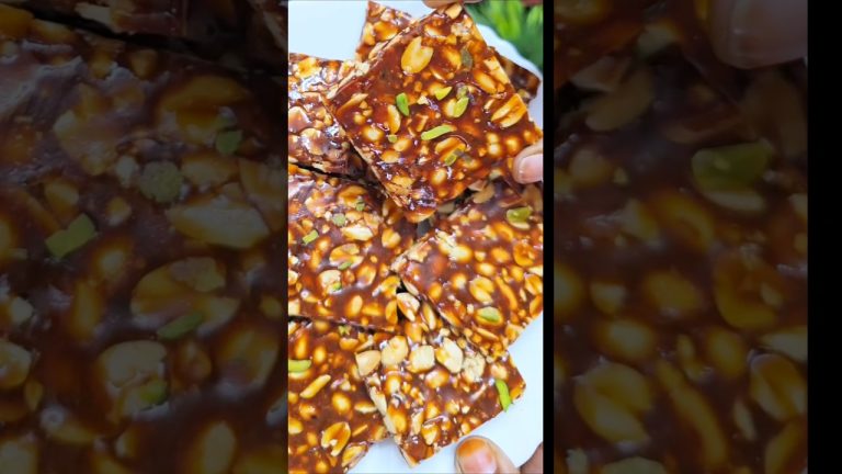घर पर बनाएं परफेक्ट मूंगफली की चिक्की | Easy Peanut Brittle Recipe | #shorts #reels #youtubeshorts