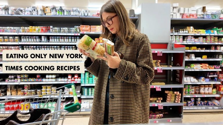 Eating only NYT Cooking Recipes for a day