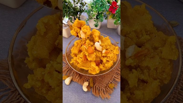 10 Min में सूजी बेसन हलवा👌😋 #sujikahalwa #besanhalwa #recipe #halwa #halwarecipe #shorts #trending