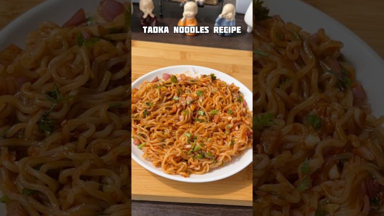 Tadka Noodles Recipe #shorts #recipe #maggi #noodles #trending #viral #maggirecipe #shortsfeed #food