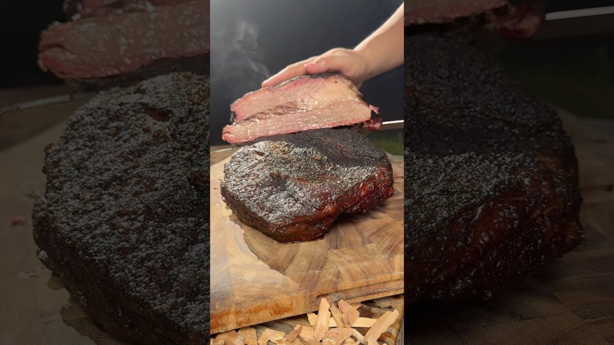 BRISKET AHUMADO DE 14 HORAS 🍖🔥 #shorts #bbq