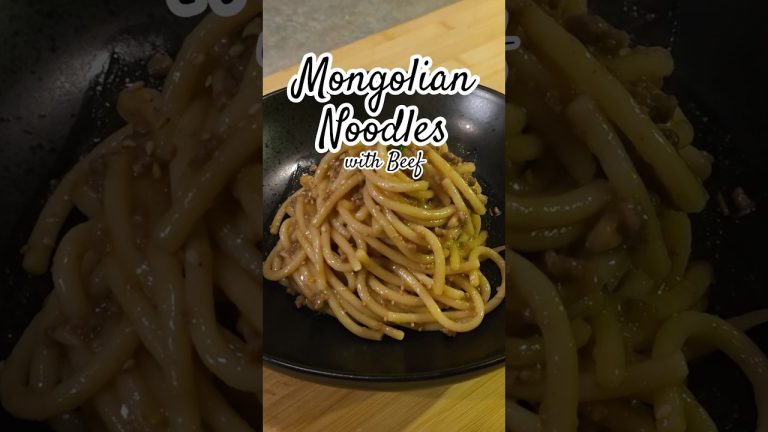 Mongolian Noodles with Beef