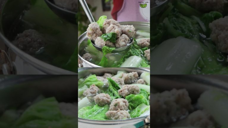 Easy and Quick Chinese Cabbage Soup Recipe | Chinese Curly Cabbage Soup #cooking #food #recipe