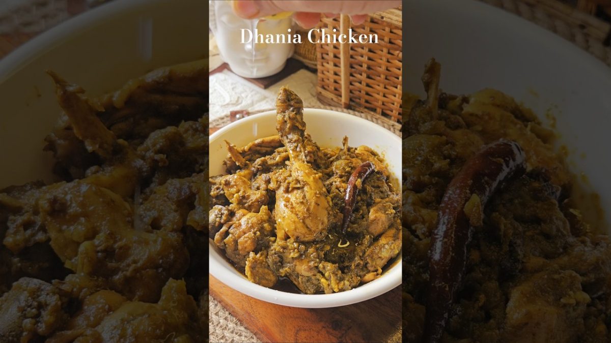 Dhaniya Chicken Recipe | Coriander Chicken #shorts #chicken #recipe