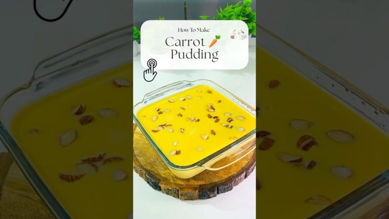 Carrot Pudding Recipe | Creamy & Delicious Dessert | Easy Homemade Sweet 🥕✨