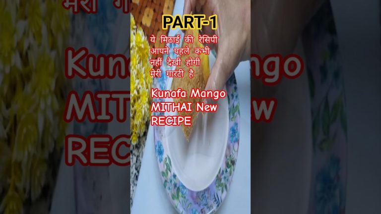 Kunafa Mango Mithai #shorts #shortsfeed #kunafa #kunafarecipe #part1 #mango #viralrecipe #trending