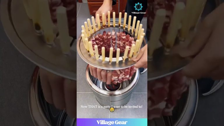 That Automatic Kebab-Spinner 9000 is My New Favorite Invention!😂My BBQ Will Never Be the Same! #bbq