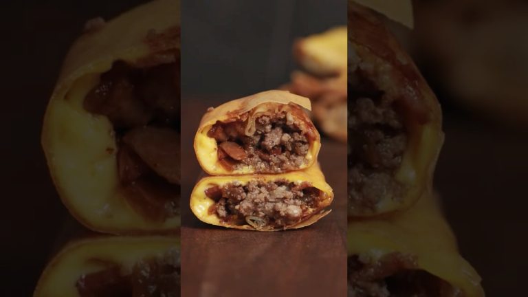 Crispy on the outside, melty on the inside. 🧀🥩✨Beef and cheese stuffed spring rolls from ThermoPro