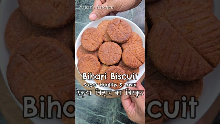 Homemade Healthy Biscuit Recipe…Bihari Thekua Recipe #Shorts #Thekua