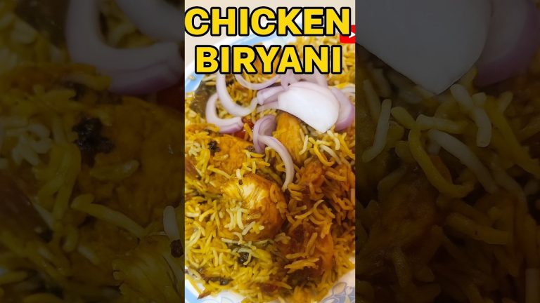 Chicken Biryani🍗 🌾 | #shorts #chickenbiryani #chickenrecipes