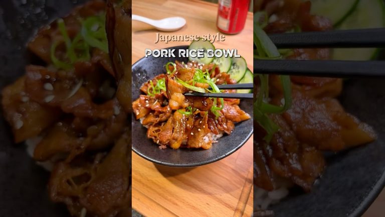 Easy Butadon (pork donburi) in 30 minutes! #quickrecipes