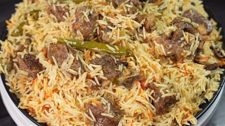 1 Kg Bade Ke Gosht Ki Biryani Delhi 6 Style | Bawarchi Style Yakhni Biryani | Degi Beef Biryani