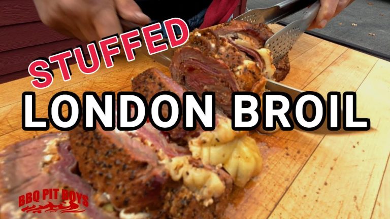 Beef London Broil Stuffed and Wrapped tender