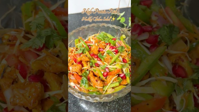 Healthy Chicken Salad high protein rich Recipe | #shorts #food #cooking #chicken #salad #subscribe