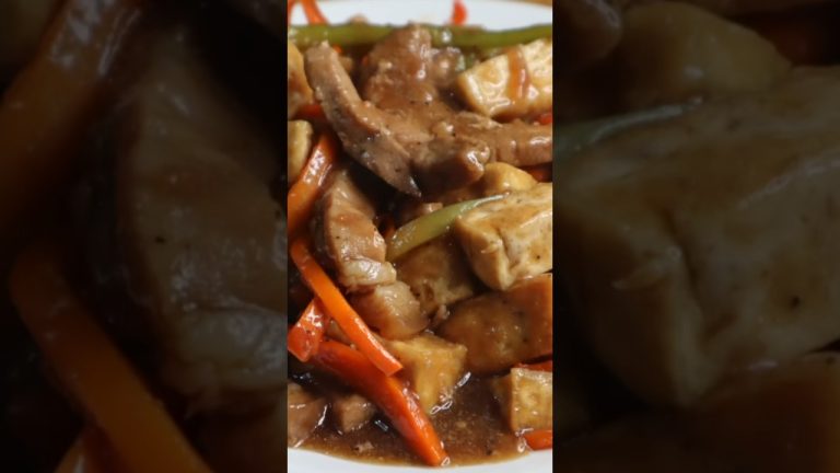 PORK, TOFU plus Creamy Sauce!! MapapaWOW ka sa sarap!! #pork #tofu