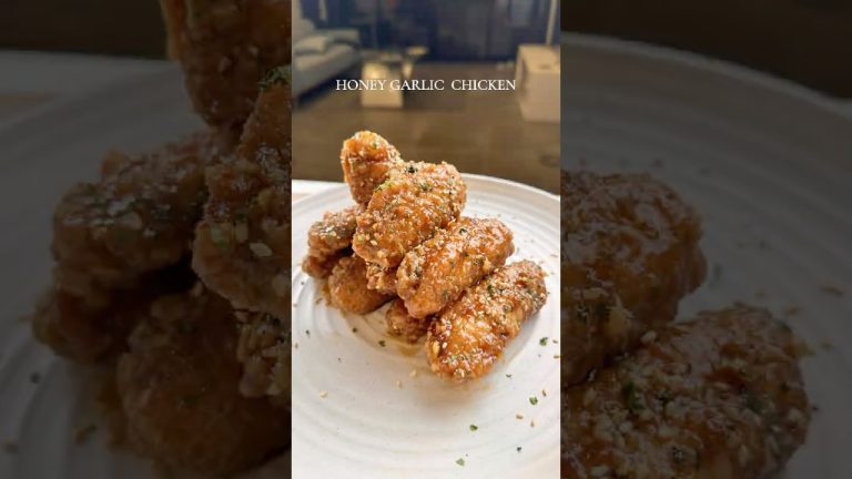 Honey Garlic Chicken Wings!🍗😍
