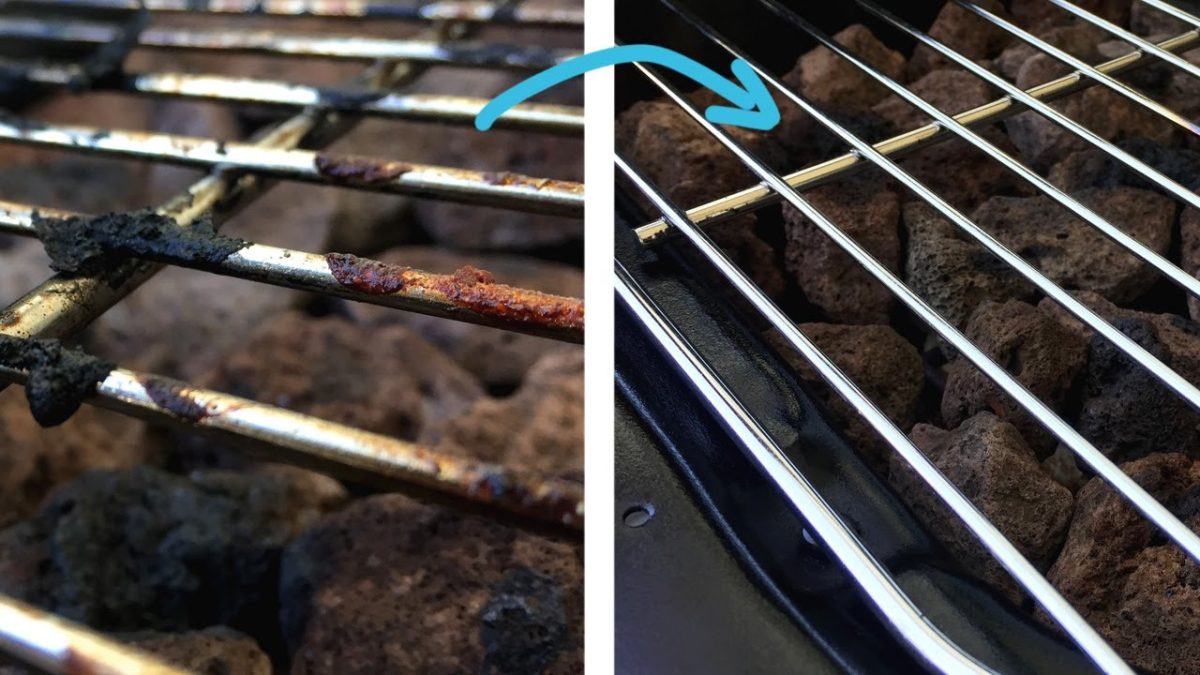Grillrost einfach reinigen ohne Bürste und Reiniger
