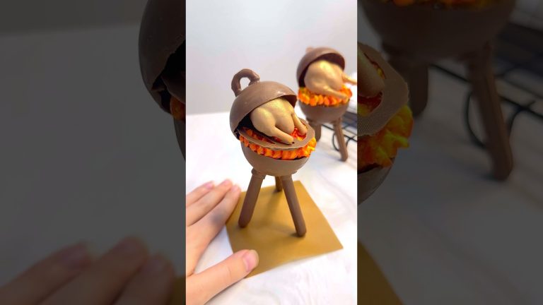 Turkey BBQ Cupcakes🔥🦃 #shorts #cupcake #thanksgiving #bbq