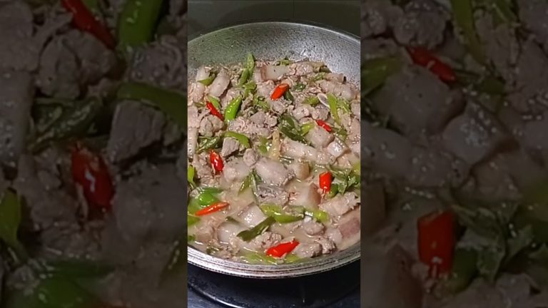 HOW TO COOK PORK BICOL EXPRESS  #bicolexpress