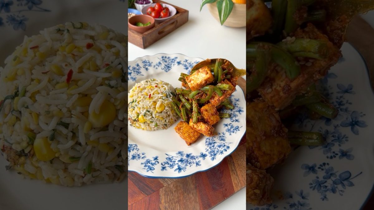 Dinner? #recipe #garlic #beans #rice #paneer