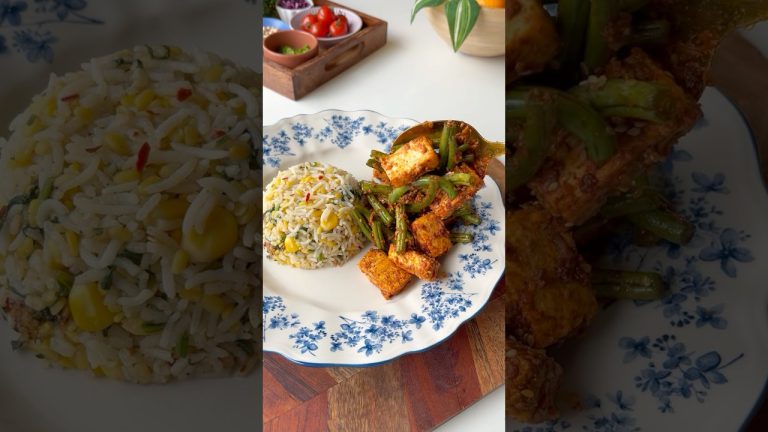 Dinner? #recipe #garlic #beans #rice #paneer