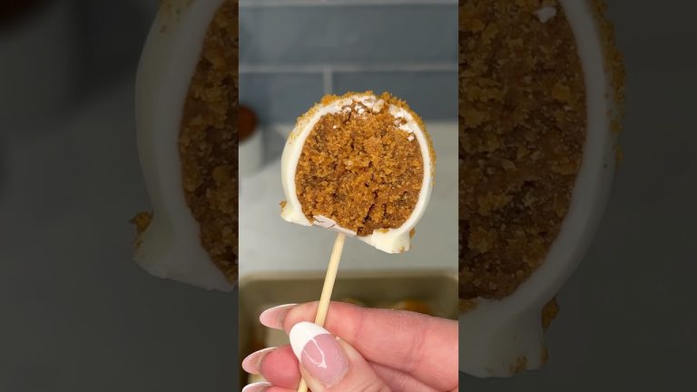 viral biscoff cookie cake pops 🍪 #recipe #shorts #easydessert #dessert #baking #cookies #easyrecipe