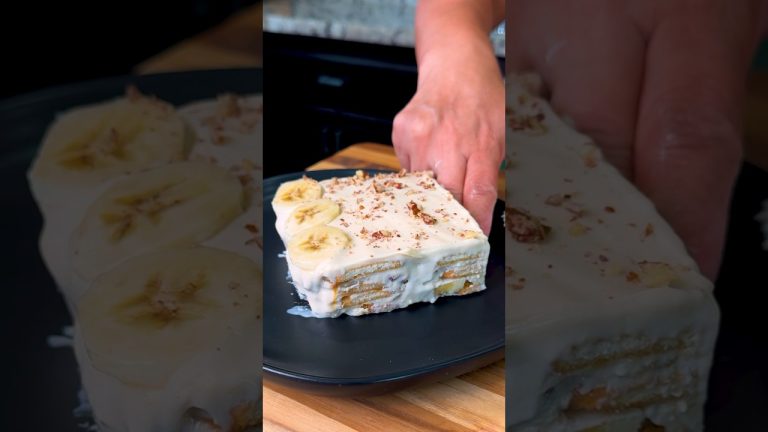 Carlota de Plátano no bake Dessert #shorts